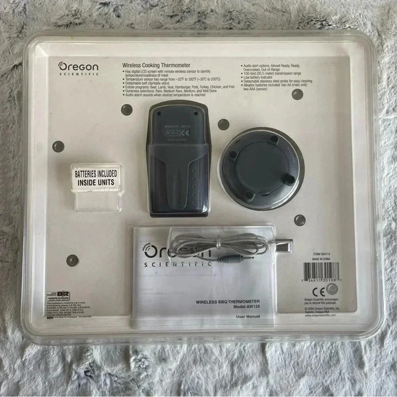 Oregon Scientic Wireless Cooking Thermometer AW129 Brand New Factory Sealed - Picture 3 of 7